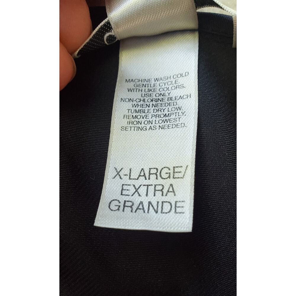 Vintage Delicates‎ Black Satin Maxi Slip Dress Lingerie Women's Size XL - Picture 10 of 11